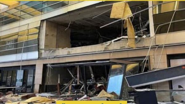 المطعم قيد الانشاء والانفجار نتيجة خلل في انبوبة غاز واكدت التقارير عدم وقوع إصابات
