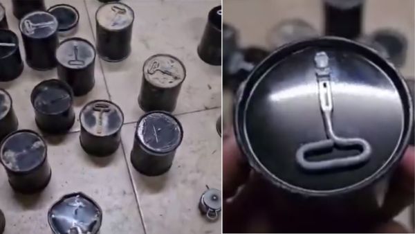 Did Israel drop cans containing explosives in Gaza?