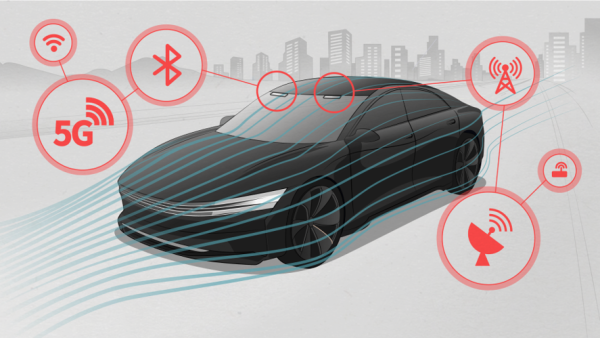 Transparent Antenna. LG Unveils Transparent Antenna For Vehicles With Saint-gobain Sekurit At CES 2024