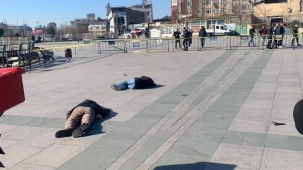 صورة تظهر منفذي الهجوم على مجمع المحاكم في إسطنبول