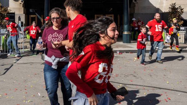 Kansas City Chiefs' Super Bowl rally shooting leaves 1 dead, at least 21 injured including 12 children. (Andrew Caballero-Reynolds/ AFP)