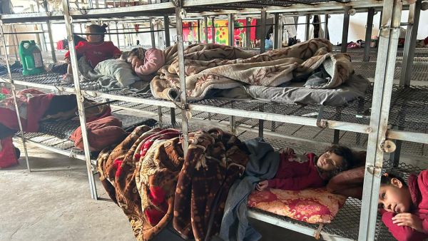 Images of displaced Gaza children sleeping in chicken coops in Rafah amidst outrage and a public outcry. (X)