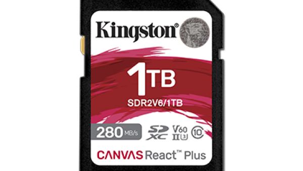 Designed for professional photographers Kingston Digital Introduces New Canvas React Plus V60 SD Card