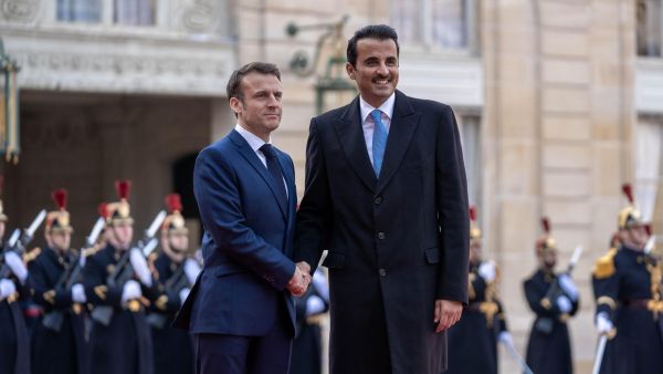 Tamim ben Hamad and Macron