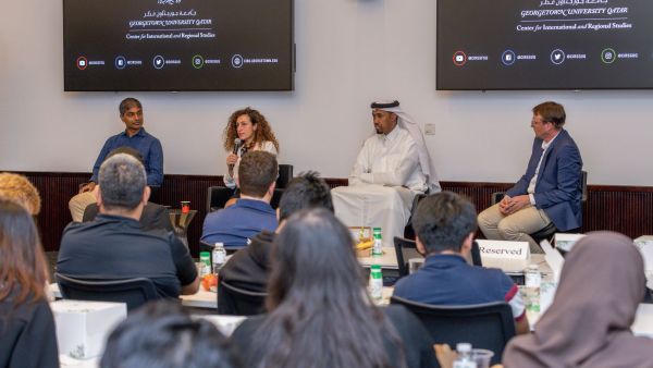 During the event GU-Q Event Explores Basketball’s Evolution in the Region at Launch of New Research Initiative