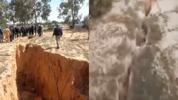 Ground cracks