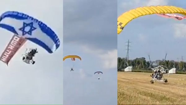 Another oct. 7':Israeli paragliders fly over Netanyahu's residence, threatening him with death