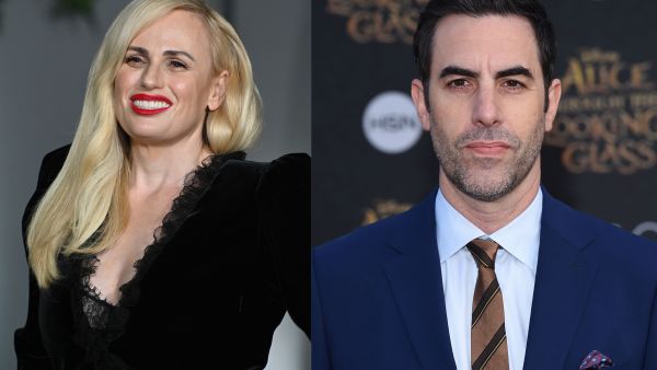 Rebel Wilson says Sacha Baron Cohen is trying to stop her from writing about him in her memoir. (Al Bawaba edit/ Shutterstock)