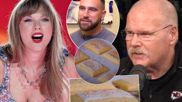 Taylor Swift made pop tarts for Chiefs offensive lineman, who didn't share with Andy Reid. (X)