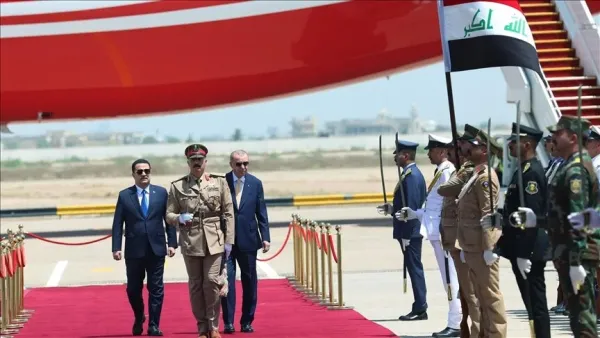 اردوغان في بغداد- نقلا عن الاناضول