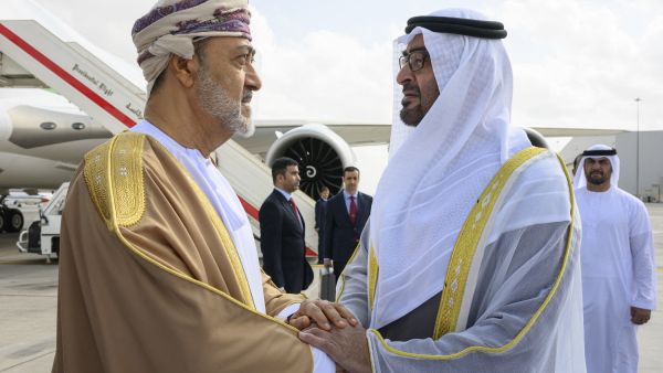 Sultan Haitham and Sheikh MBZ