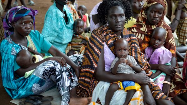 Sudanese women and children