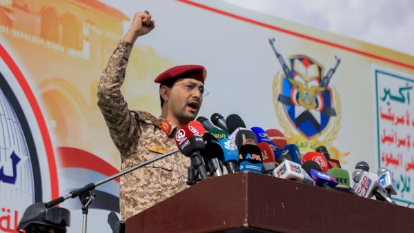 Huthi military spokesman Brigadier Yahya Saree 