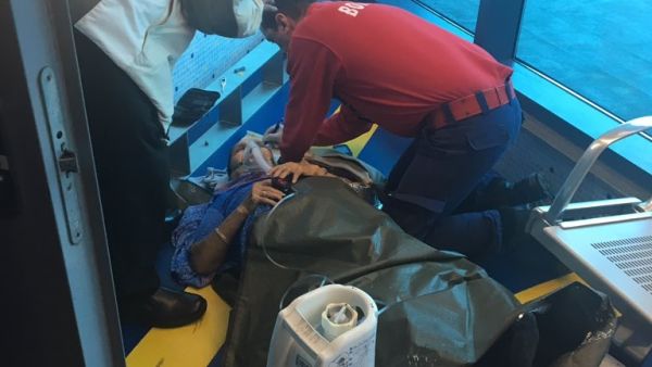 طائرة قطرية - مطب هوائي - إصابات