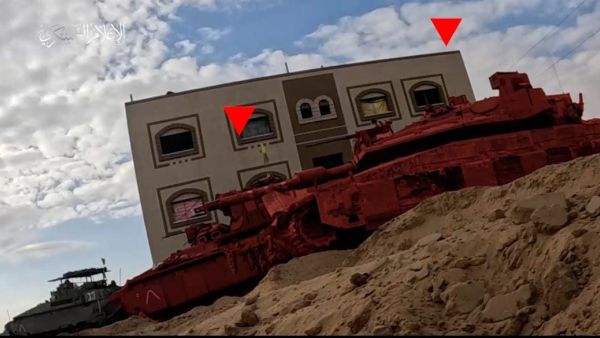 جانب من استهداف كتائب القسام آليات الاحتلال الإسرائيلي في قطاع غزة