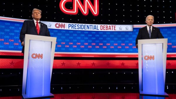 Biden and Trump Clash in First Live Debate 