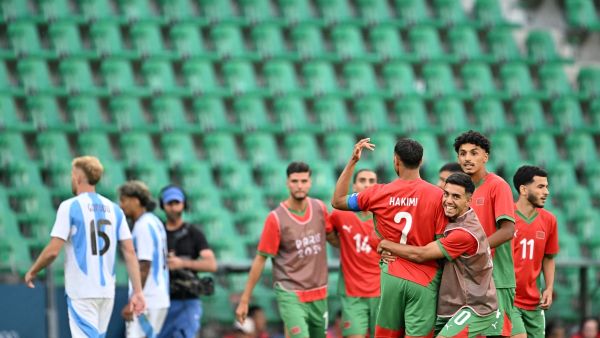 المغرب تتفوق على الأرجنتين (Photo by Arnaud FINISTRE / AFP)