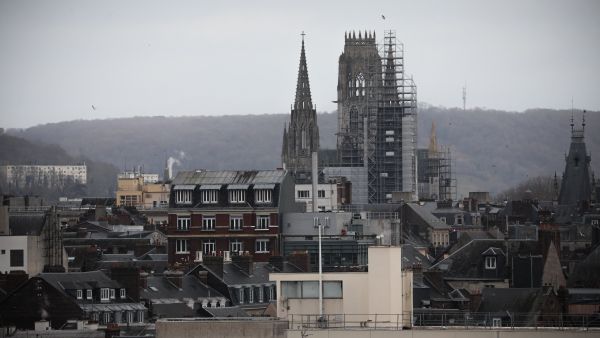 Rouen’s cathedral spire 