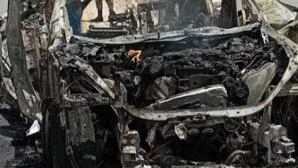 Burnt car