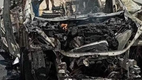 Burnt car