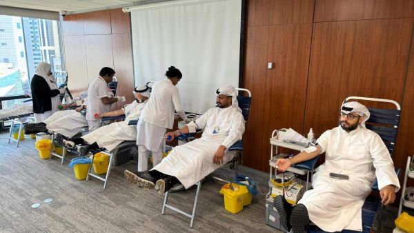 KIB يختتم حملته السنوية للتبرّع بالدم بالتعاون مع بنك الدم المركزي الكويتي