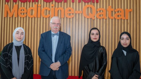 خلال الحدث طالبات وايل كورنيل للطب - قطر يستقصين تأثير أدوية إنقاص الوزن لدى مرضى السكري والسمنة والسرطان