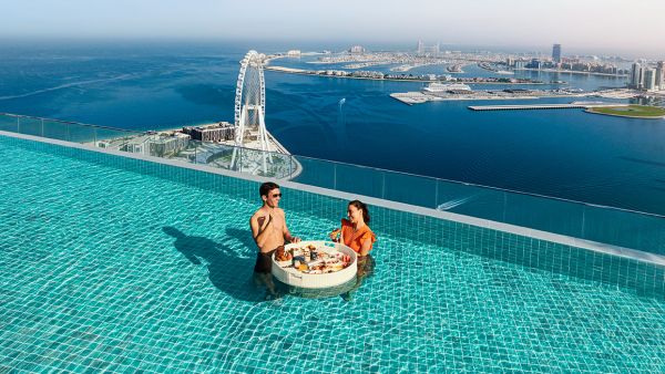 Swim Under The Stars at Address Beach Resort’s New Exquisite Night Pool Experience