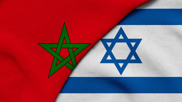 Flag of Morocco and Israel