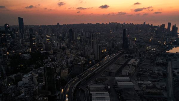 Lebanon In Darkness Due to Power Outage 