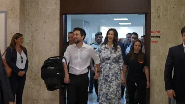 Princess Rajwa, Jordan Crown Prince Al Hussein and Princess Salma