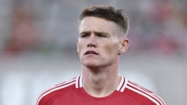 Scott McTominay #39 of Manchester United looks on before the game against Real Betis at Snapdragon Stadium on July 31, 2024 in San Diego, California. Orlando Ramirez/Getty Images/AFP (Photo by Orlando Ramirez / GETTY IMAGES NORTH AMERICA / Getty Images via AFP)