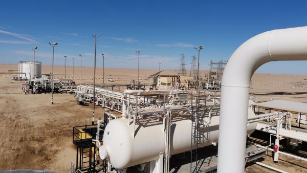 oil station in some oil fields in Libya
