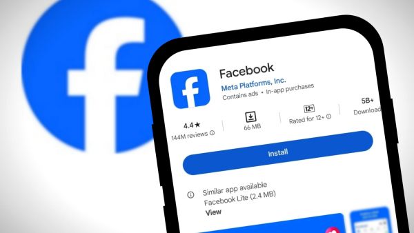 Facebook logo goes all black, is it a technical issue?