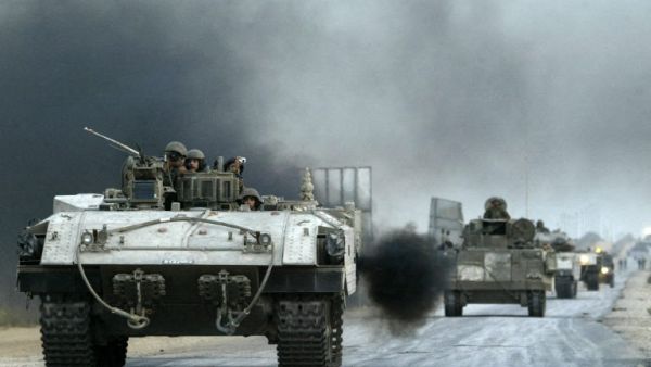 Israeli Tanks in Philadelphi route