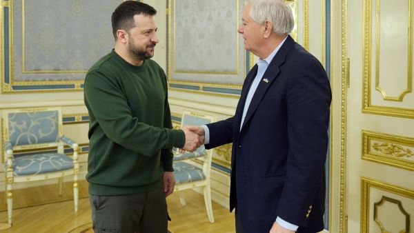 Ukraine's President Volodymyr Zelensky and senator Lindsey Graham