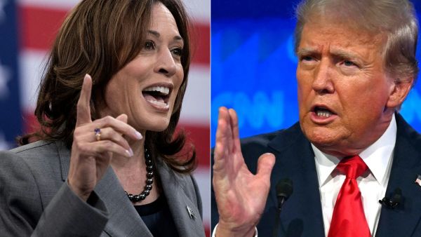 Harris and Trump 