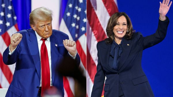 Trump and Harris