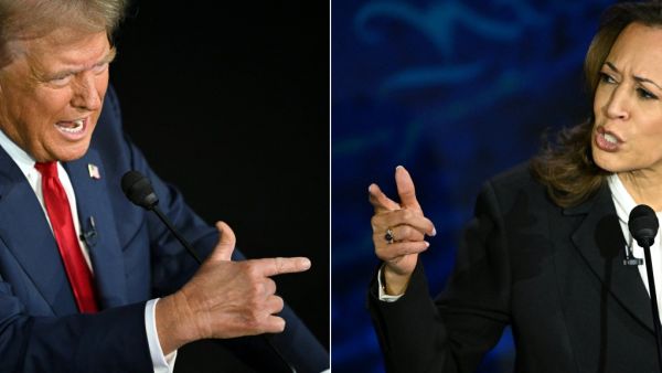 Donald Trump and Kamala Harris 