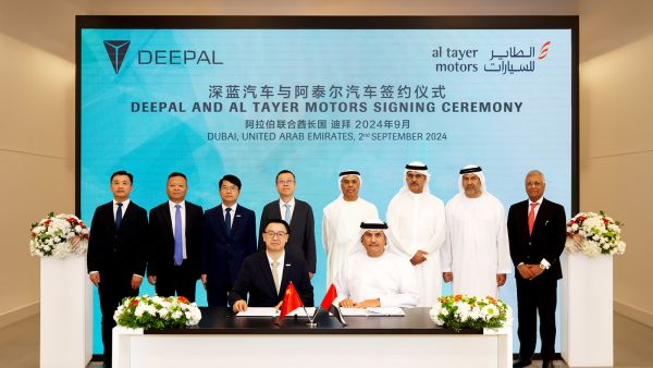 During the event. Al Tayer Motors Is First Partner To Sign Ev Brand Deepal In The Middle East