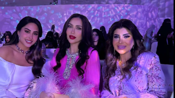 الدكتورة خلود وإلهام الفضالة في حفل إطلاق عطر جورجينا رودريغيز