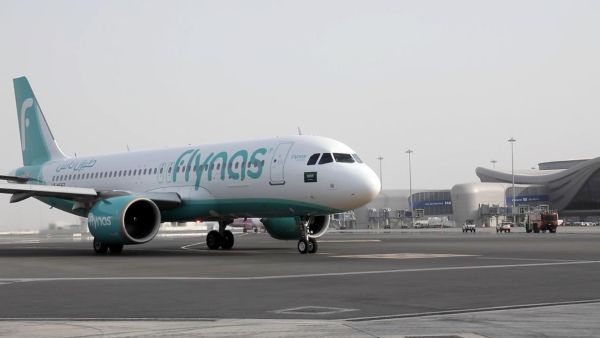 Flynas aircraft. flynas Celebrates Launching 5 Routes and 3 Destinations Between KSA and UAE to be the Largest Air Carrier Connecting the Two Countries