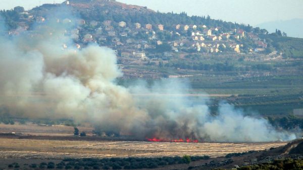 Smoke rises in the southern Lebanese Marjayoun plain after being hit by Israeli shelling on September 7, 2024, amid the ongoing cross-border clashes between Israeli troops and Hezbollah fighters. AFP Hezbollah launches massive missile attack