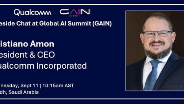 Cristiano Amon. Qualcomm President and CEO Cristiano Amon to Deliver Keynote at Global AI Summit in Saudi Arabia