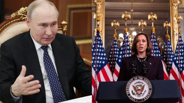 Putin and Harris 