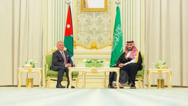 Jordanian King and Saudi Crown Prince hold key talks in Riyadh