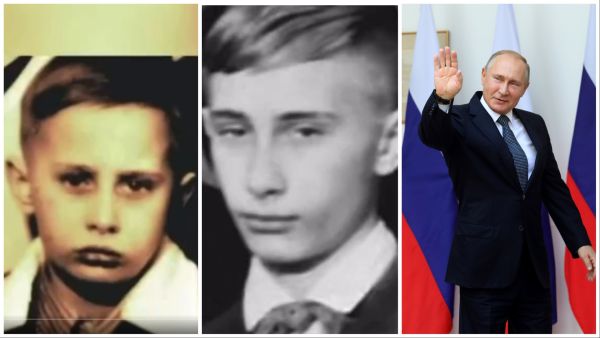 photos of young Vladimir Putin on his 72nd birthday