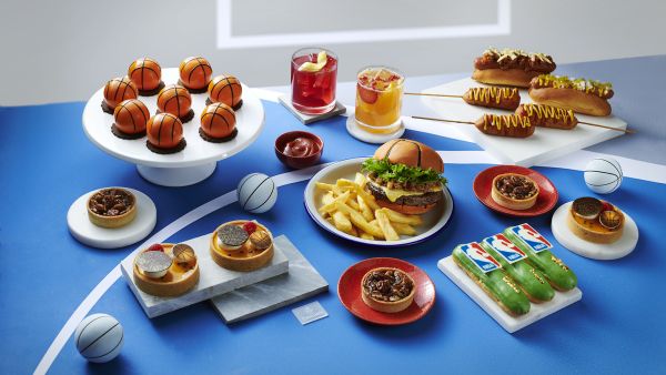 Curated NBA themed menu onboard Emirates flights Emirates delivers NBA Cup to New York to mark the start of Emirates NBA Cup