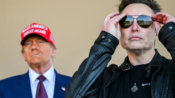US President-elect Donald Trump and Elon Musk watch the launch of the sixth test flight of the SpaceX Starship rocket on November 19, 2024 in Brownsville, Texas. (Photo by Brandon Bell / GETTY IMAGES NORTH AMERICA / Getty Images via AFP) Elon Musk gains $70B after Trump’s victory, now worth almost $350B