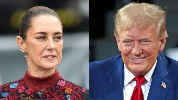 Claudia Sheinbaum and Donald Trump