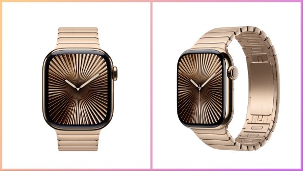 Gold Apple Watch band